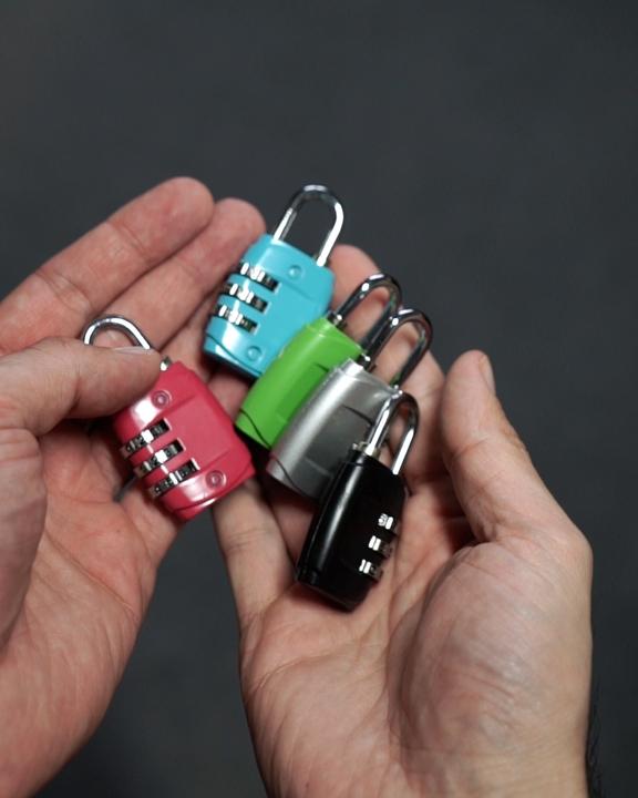 Image du produit Werkstein Serrure à combinaison à 3 chiffres pour valises - Lot de 5