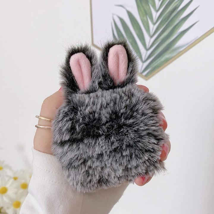 Actual product image PhoneLook Coque Pro Fluffy lapin (Headphone sleeve)