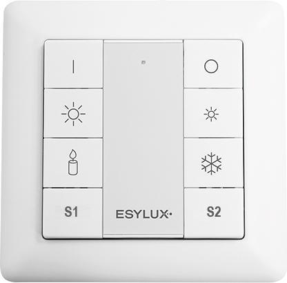 Actual product image Esylux 8-fold push-button