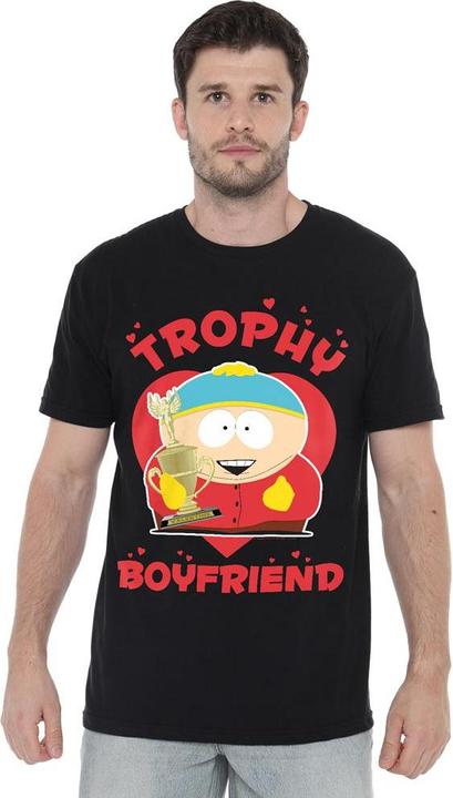 Actual product image Ubisoft Mens Trophy Boyfriend Eric Cartman Valentine's Day T-Shirt (XL)
