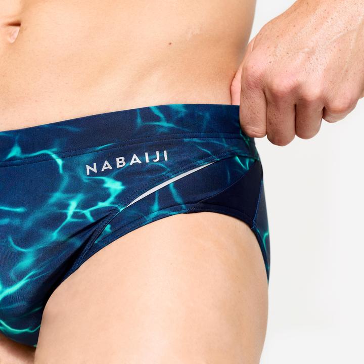 Produktbild Nabaiji Badehose Slip Herren - 900 Tiare blau/grün (44)