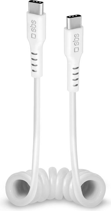 Produktbild SBS USB-C auf USB-C Spiralkabel, 1 Meter (1 m, USB 3.2 Gen 1)