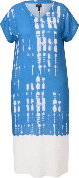 Produktbild Ulla Popken Kaftan, Leinenmix, Batikdruck, V-Ausschnitt, Halbarm (62)