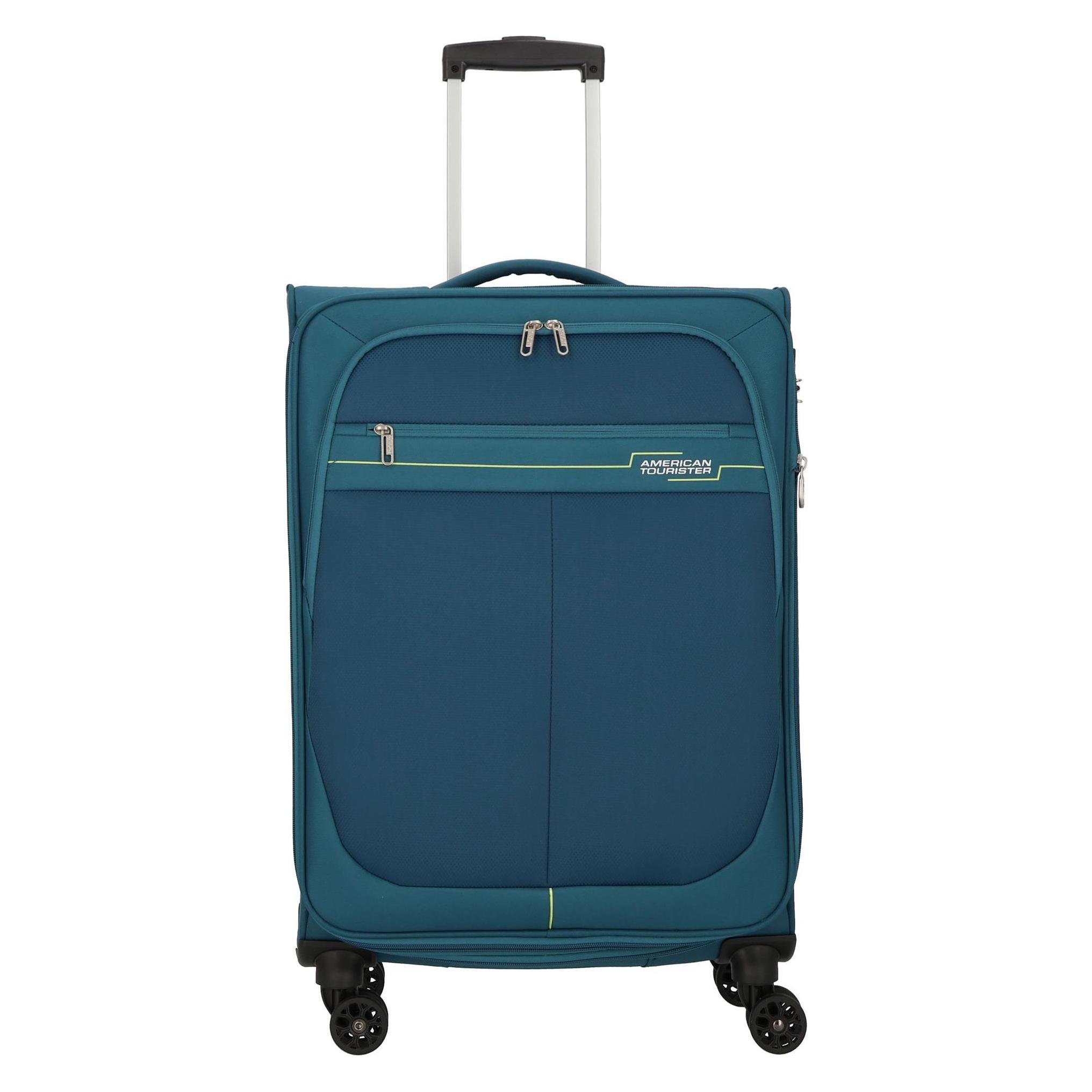 American Tourister, Koffer, Deep Dive 4 Rollen Trolley 67 Cm Mit Dehnfalte, Türkis, (69 l)