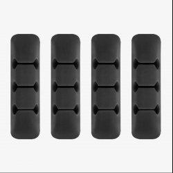 Image du produit Ringke Organisateur de câbles en silicone (4pcs) Noir