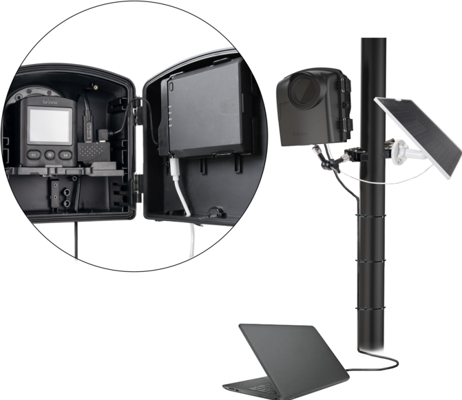 Actual product image Brinno ASP1000-P Solar Power Kit (10 W, 0.66 kg)