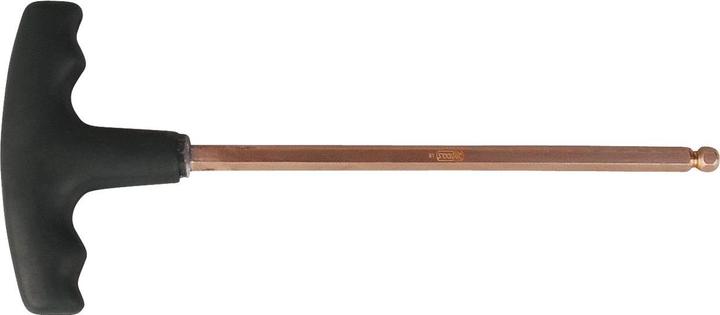 Actual product image KS Tools BERYLLIUMplus Allen spanner, T-handle 5 mm,with ball end