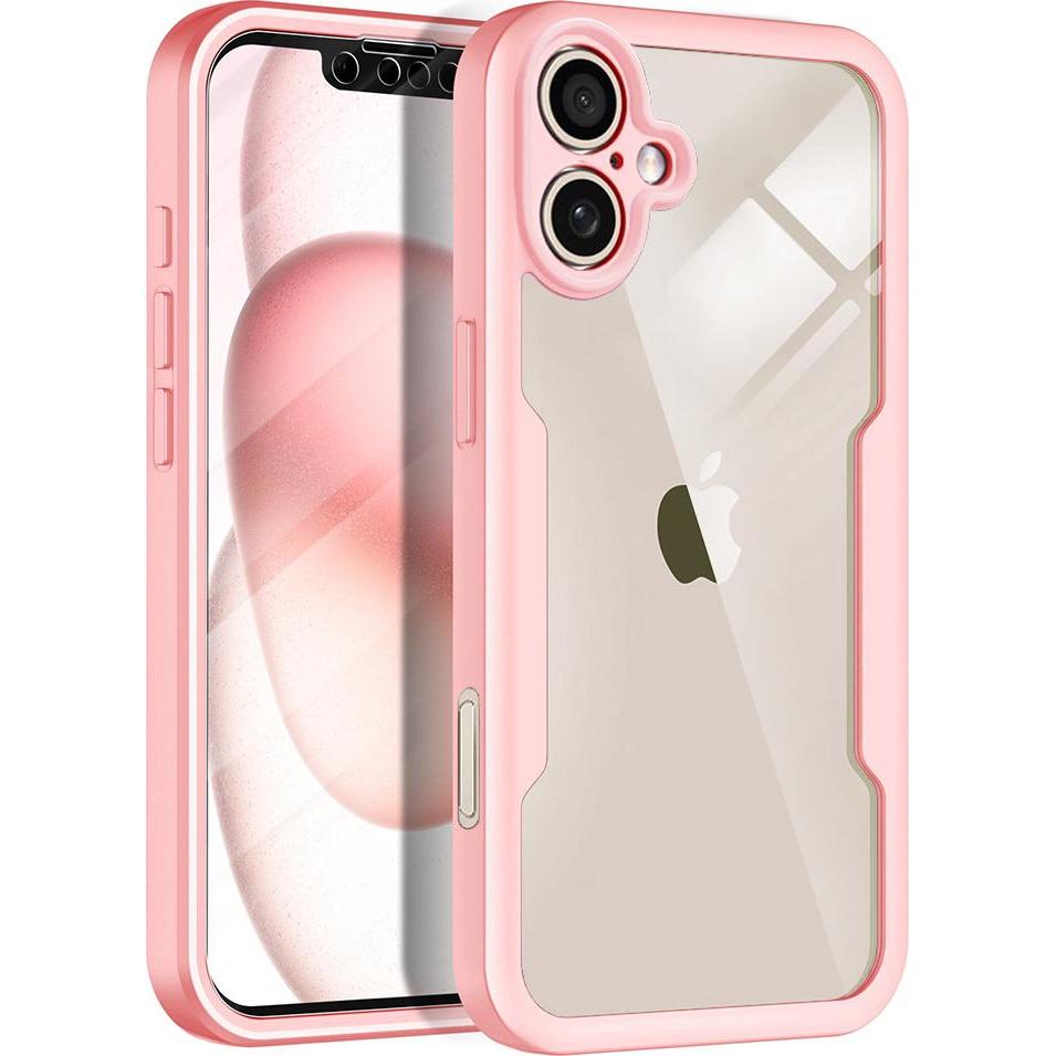 Techsuit - ColorVerse 360 Series + Screen Protector - iPhone 17 - Pink (Apple iPhone 17), Cover smartphone, Pink