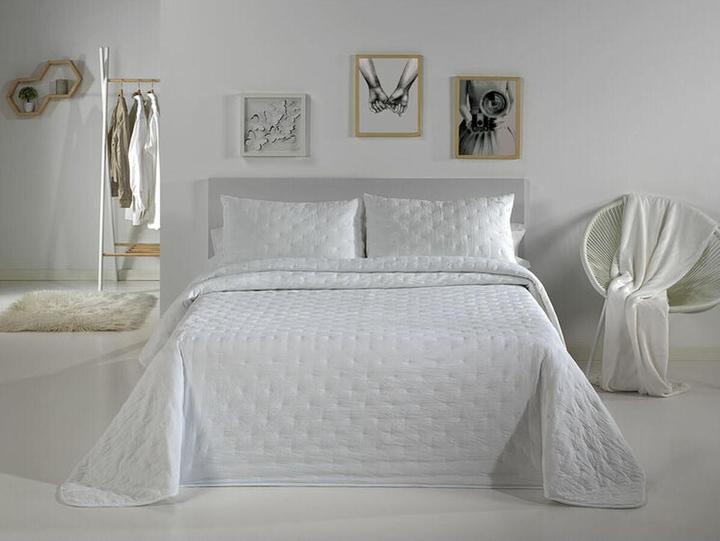 Pierre Cardin Bedspread (quilt) DOTS White Single (2 Pieces) (200 x 270 cm)