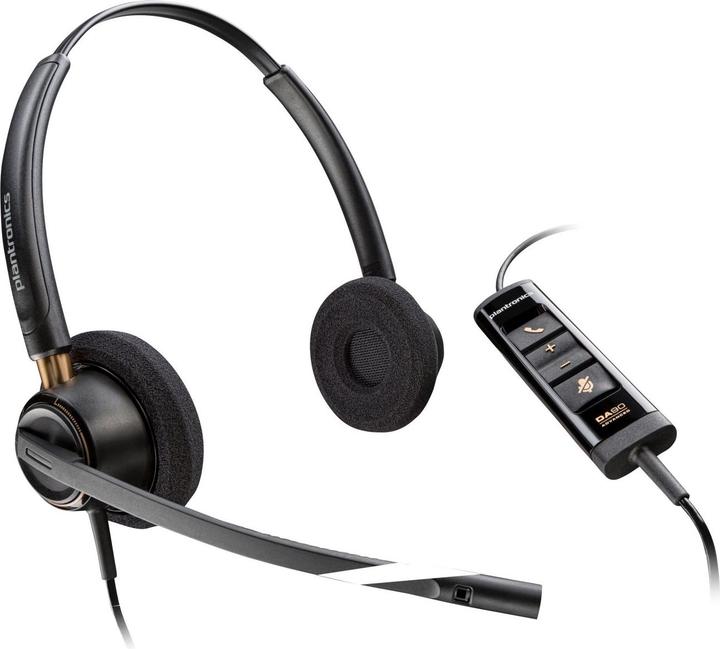 Actual product image Poly Headset EncorePro 525 Duo USB-A (Cable, USB-C, Skype)
