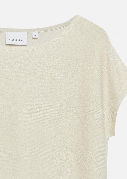 Produktbild Comma Allover-Glitzergarn-Pullover mit Cap-Sleeves (46)