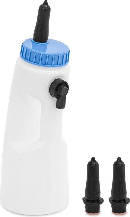 Produktbild Wiesenfield Kälbertränke Kälberflasche 2,5 l 3 Nuckel Tränkeflasche integrierter Griff (2.50 l)