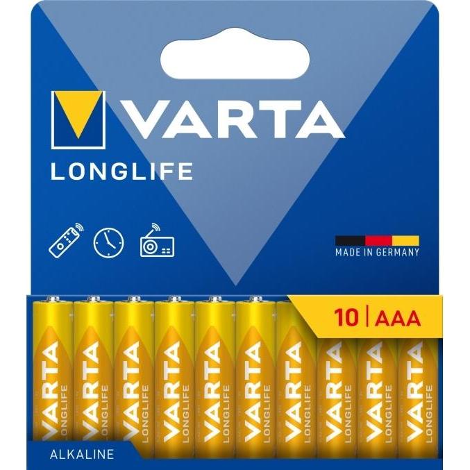Varta Batterie LONGLIFE AAA NEU (10 Stk., AAA, 1200 mAh), Batterien + Akkus