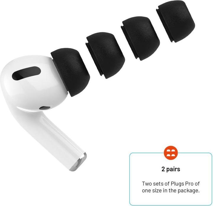 Produktbild Fixed Plugs Pro für Apple Airpods Pro/Pro 2, 2 Sets, Grösse M (AirPods Pro 2, AirPods Pro)