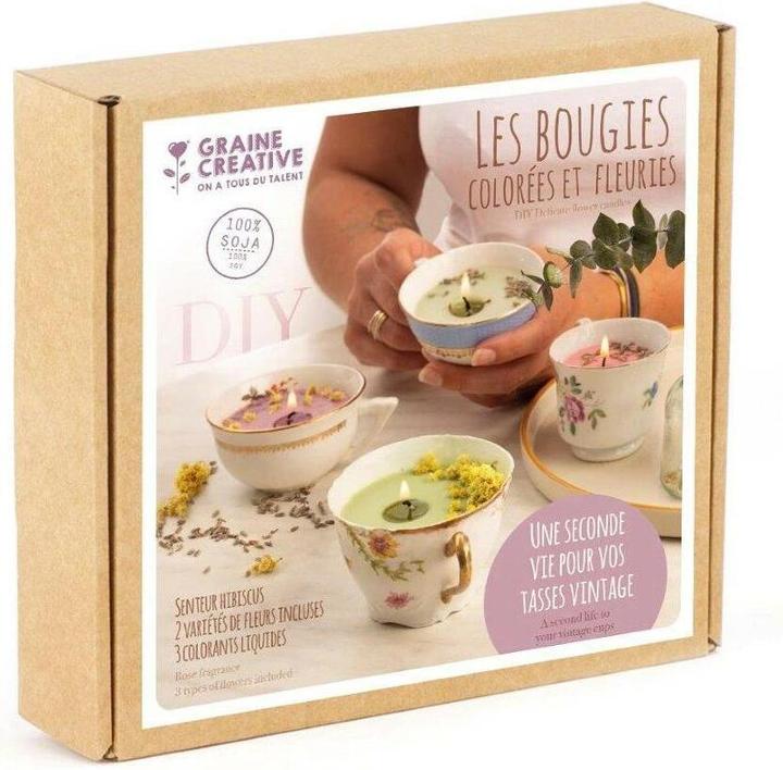 Image du produit Creative DIY Set Vintage Blumenkerzen
