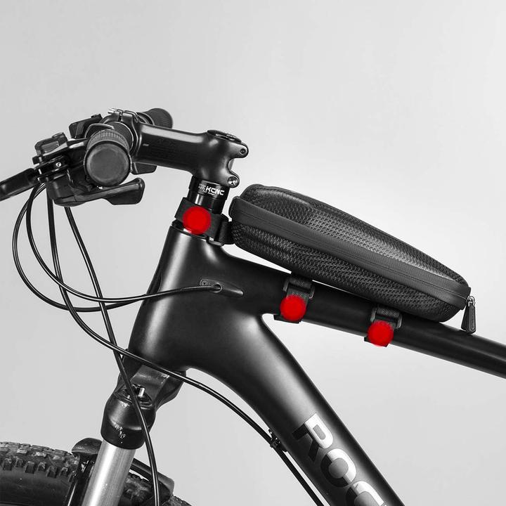 Actual product image Rockbros B60 waterproof bicycle bag for frame - black (1.10 l, Frame bag)