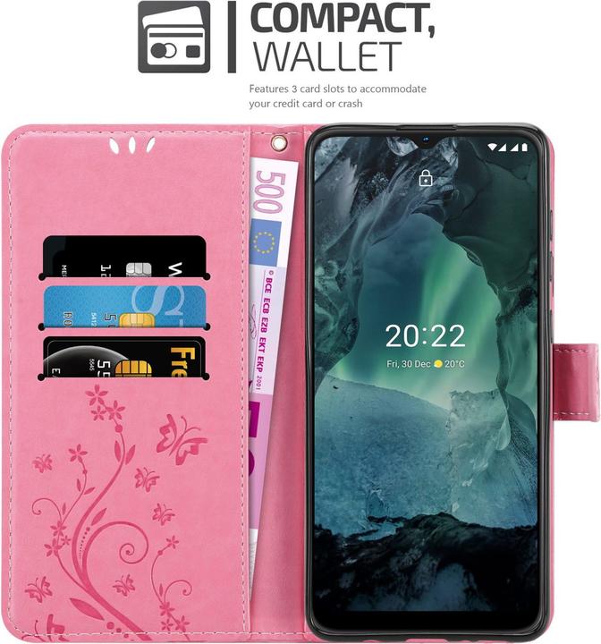 Image du produit Cadorabo Housse Flower Book pour Nokia G11 / G21 (Nokia G11, Nokia G21)
