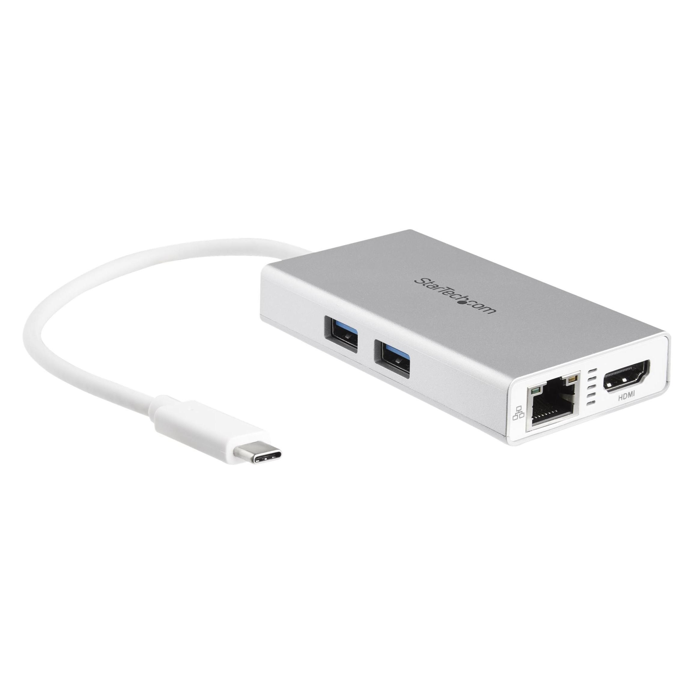 StarTech Multi-Port-Station (Usb-C, 1 Port), Dockingstation + Usb Hub, Silber