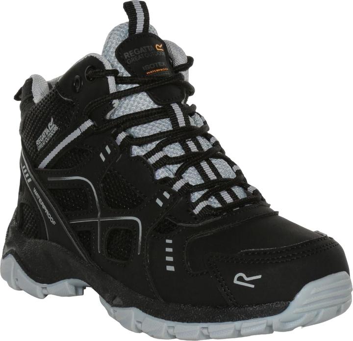 Helles Stahlgrau, Schwarz