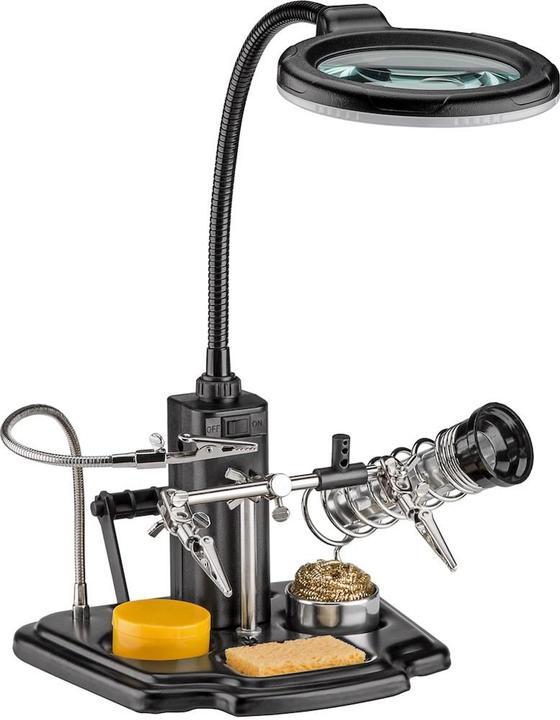 Goobay Ausilio per la saldatura con luce LED (Supporto/mano)