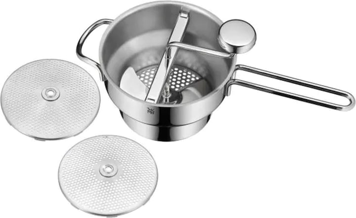 Produktbild WMF Passiermühle 19x11,5cm zerlegbar 3 Lochscheiben Gourmet Cromargan Edelstahl