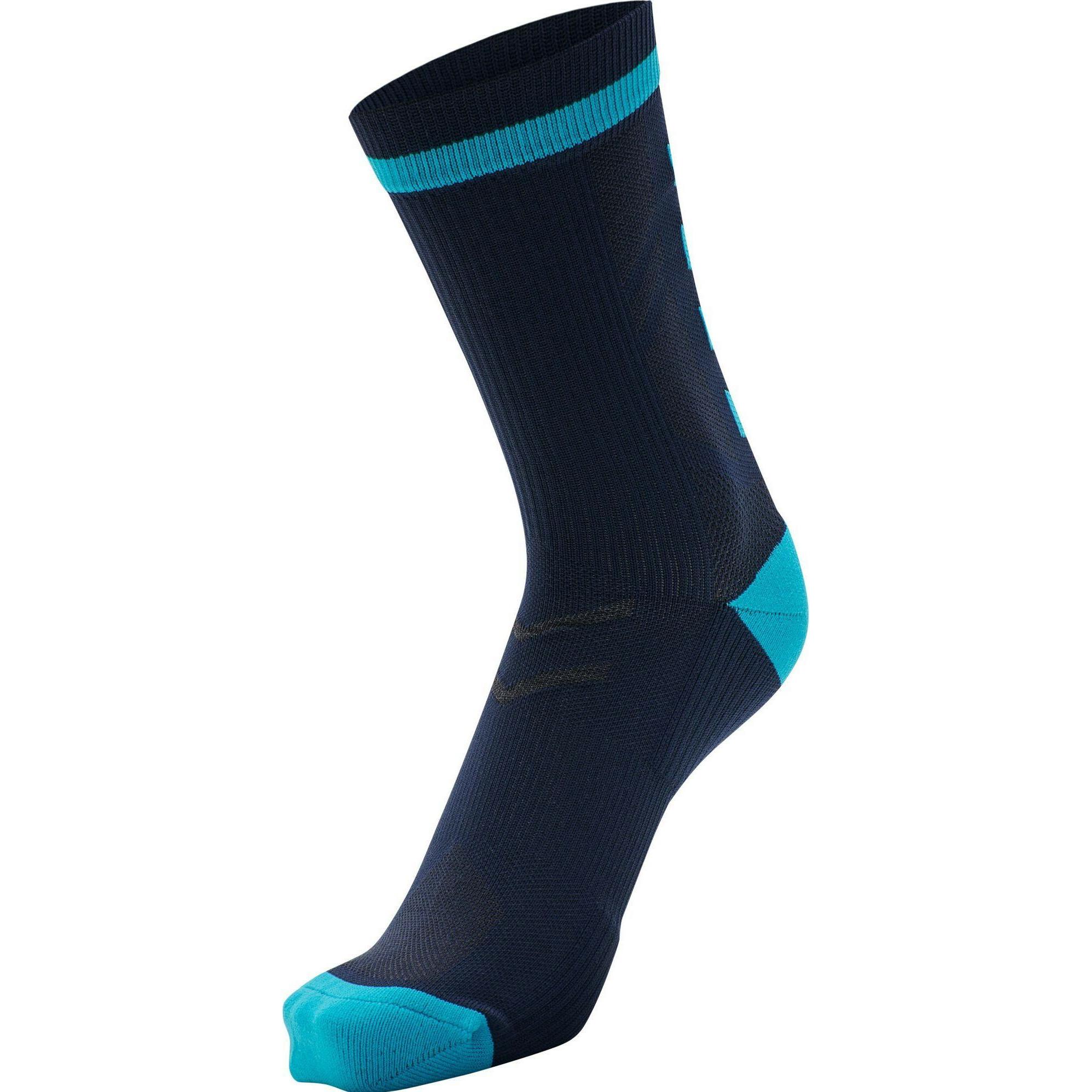 hummel, Unisex, Sportsocken, Elite Indoor Sock Low Pa (46 - 48), Blau