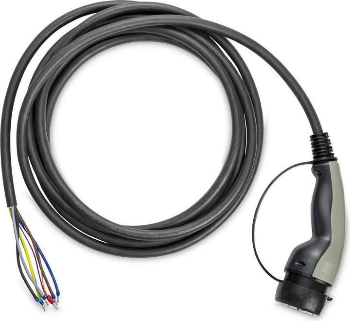 Produktbild Ratio Electric Ersatzladekabel EV.Basic Typ 2 16A/400V 11kW 5m (Fest verdrahtet, 11 kW, 16 A, 5 m)