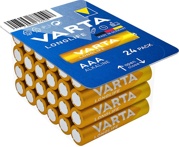 Productafbeelding Varta Longlife (24 Pcs., AAA / LR03 / Micro / R03 / AM4 / MN2400 / KR03, 1200 mAh)