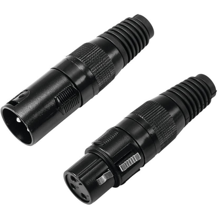 Eurolite Set DMX Kabel 2x0,22 100m sw + 10 Verbinder, Accessori DJ