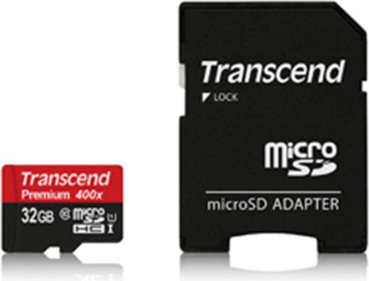 Actual product image Transcend Premium 400x (32 GB, microSDHC, U1, UHS-I)