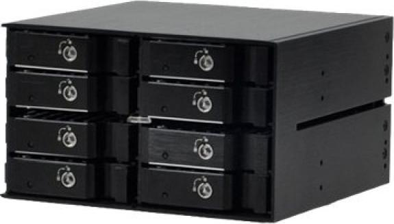 Produktbild JJ Computer JOUJYE JJ-1080M-SS 8 X SAS/SATA I II III Gehaeuse fuer Speicherlaufwerke 6.4 cm 2.5 Zoll