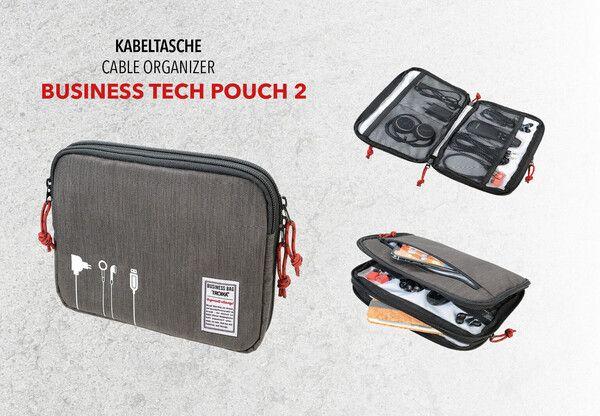 Actual product image Troika BUSINESS TECH POUCH 2 Pochette pour câbles, gris