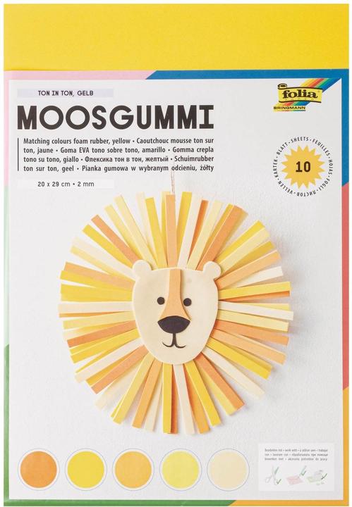 Actual product image Folia Foam rubber set tone on tone yellow