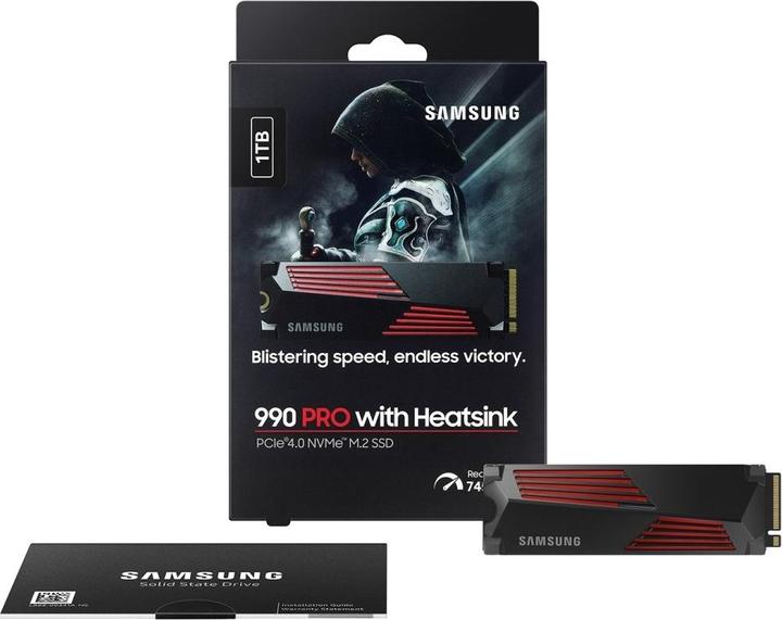 Productafbeelding Samsung 990 Pro with Heatsink (Retail) (1000 GB, M.2 2280)