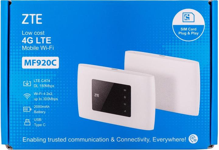 Produktbild ZTE MF920C Mobiles Netzwerkgerät Router für Mobilfunknetz