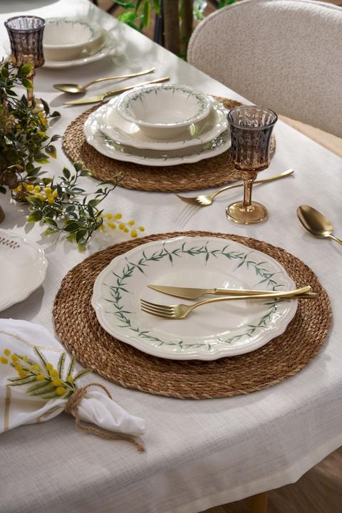 Image du produit Hermia Plain Leaves Dinner Set 24 Pieces (24 pcs)