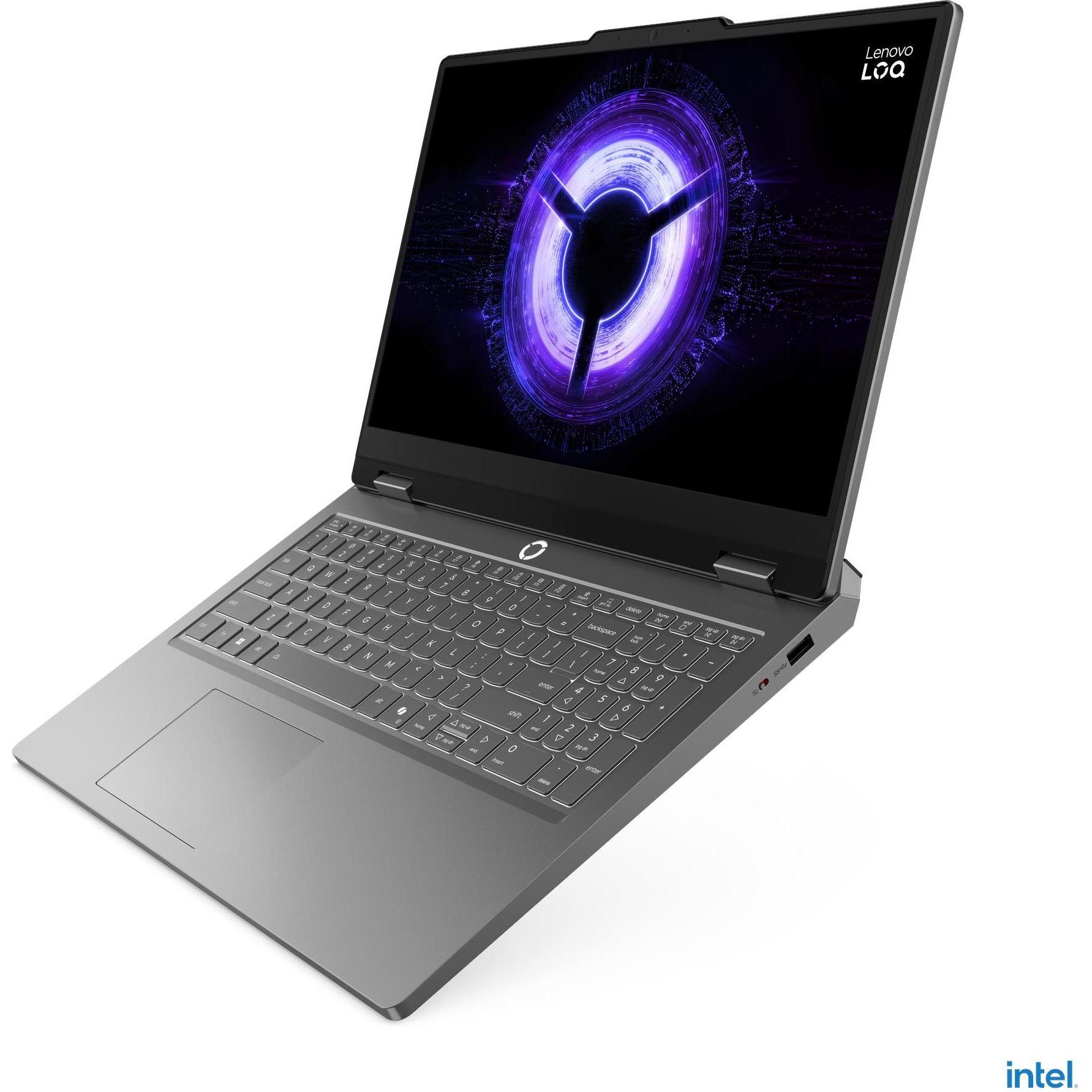 Lenovo LOQ Essential RTX 5060 (15.60", 1000 GB, 16 GB, DE, Intel Core i5-13450HX), Notebook, Grau