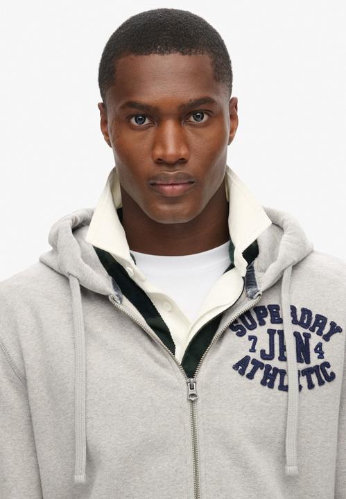 Immagine prodotto Superdry Giacca felpata Casual Vestibilità comoda Felpa con cappuccio atletica vintage con zip (XL)