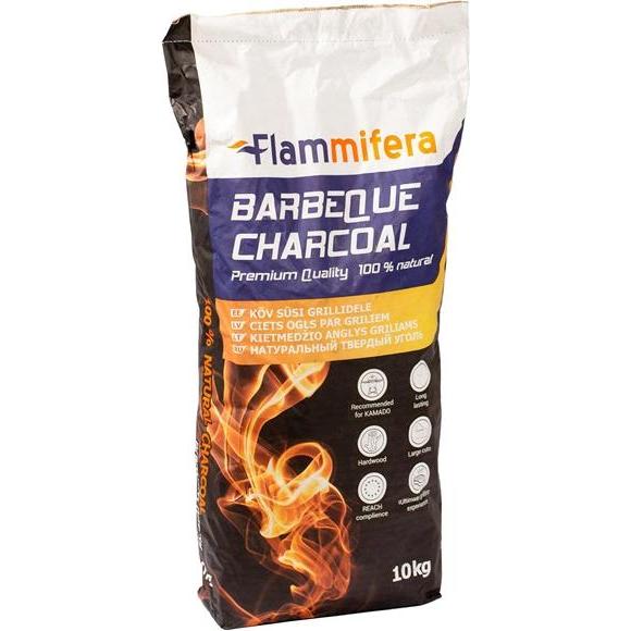 Flammifera, Carbonella, Carbonella Di Legno Duro In Pezzi Grandi Da 10 kg (10 kg)