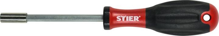 Stier Bithandhalter, mit 3K-Kraft-Griff und Dauermagnet, 1/4" Sechskant-Abtrieb