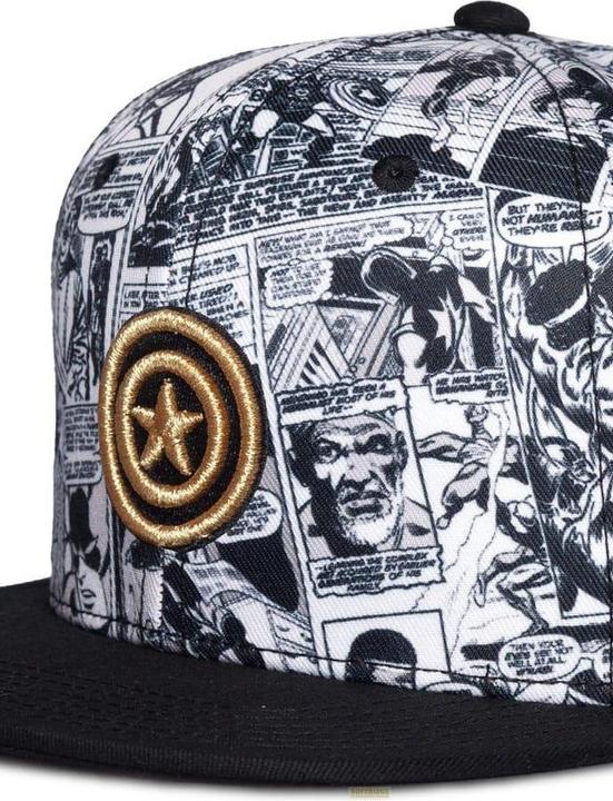 Produktbild Difuzed Marvel Heroes - Captain America - Men's Snapback Cap (One Size)