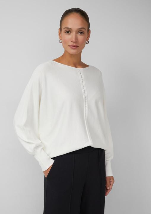 Produktbild s.Oliver Strickpullover Feinstrick-Pullover im Relaxed Fit mit Ajour-Details (34)