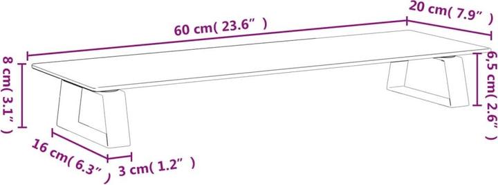 Produktbild vidaXL Monitorständer