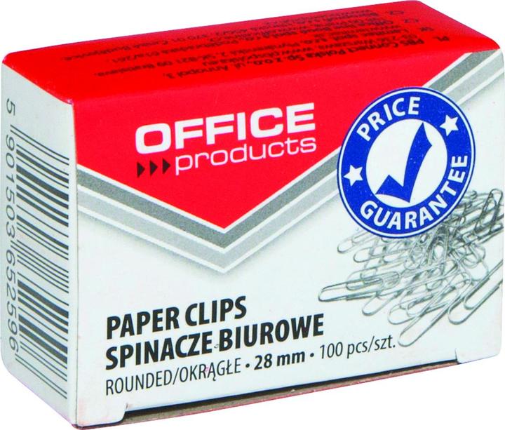 Office Products Paper clips round, 28mm, 100pcs, silver (100 x)