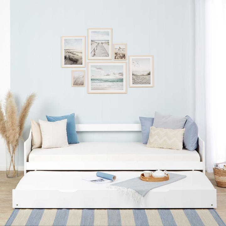 Image du produit Floki24 Lit d'enfant Lit fonctionnel Lit d'adolescent Lit gigogne Lit d'invité - blanc, 90 x 200 cm (90 x 200 cm)