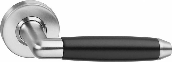 Actual product image Intersteel Door handle Combi Suspended on Rozet Ã˜52x10 with ring stainless steel brushed (Door handle)