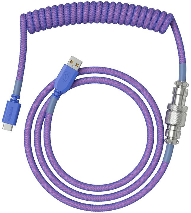 Actual product image Glorious PC Gaming Race Coiled Cable Nebula (1.37 m, USB 2.0)