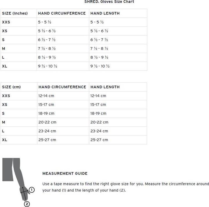 Actual product image Shred Mtb Protective Gloves Warm (S)