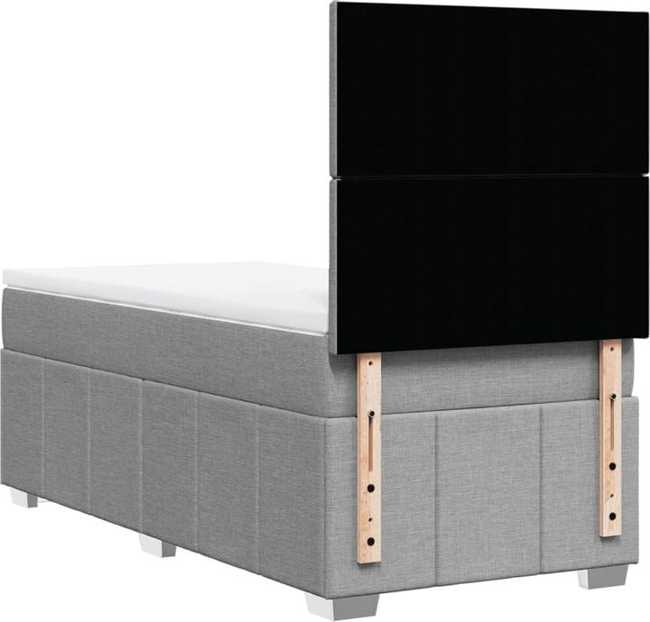 Actual product image vidaXL Bo x spring bed with mattress 90 x 190 cm fabric (90 x 190 cm)