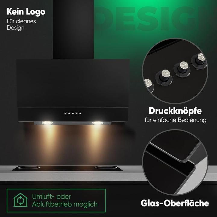 Produktbild Bomann Kopffreihaube Glasschirm DU 7607 G (Wandhaube)